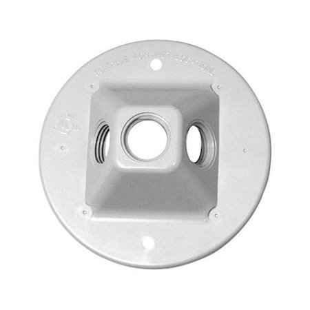 GIZMO 14390WH Plastic Round Lamp Holder  White GI154719